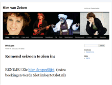 Tablet Screenshot of kimvanzeben.nl